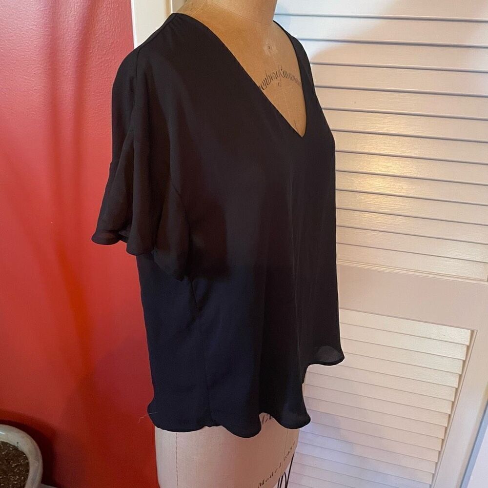 LUSH | black pullover blouse S - Picture 2 of 5